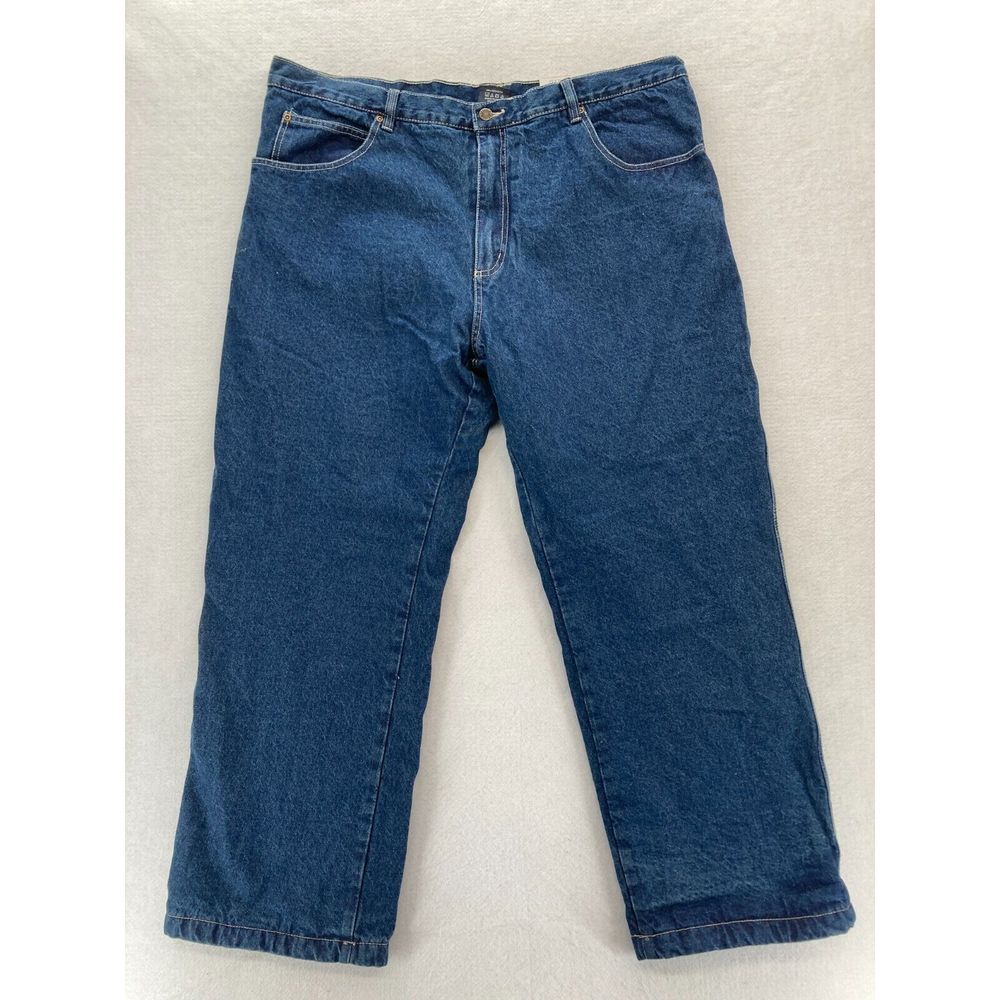 Smith's Workwear Jeans‎ Mens 42x32 Fleece Lined Straight Leg Medium Wash Denim
